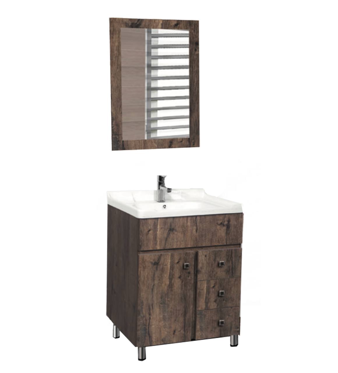 Base Cabinet GLASS LUCY WPC896L4G Parryware