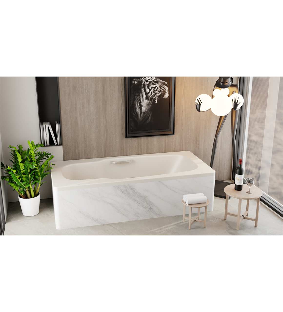Bathtub WHITE ATLANTICA C87431C Parryware