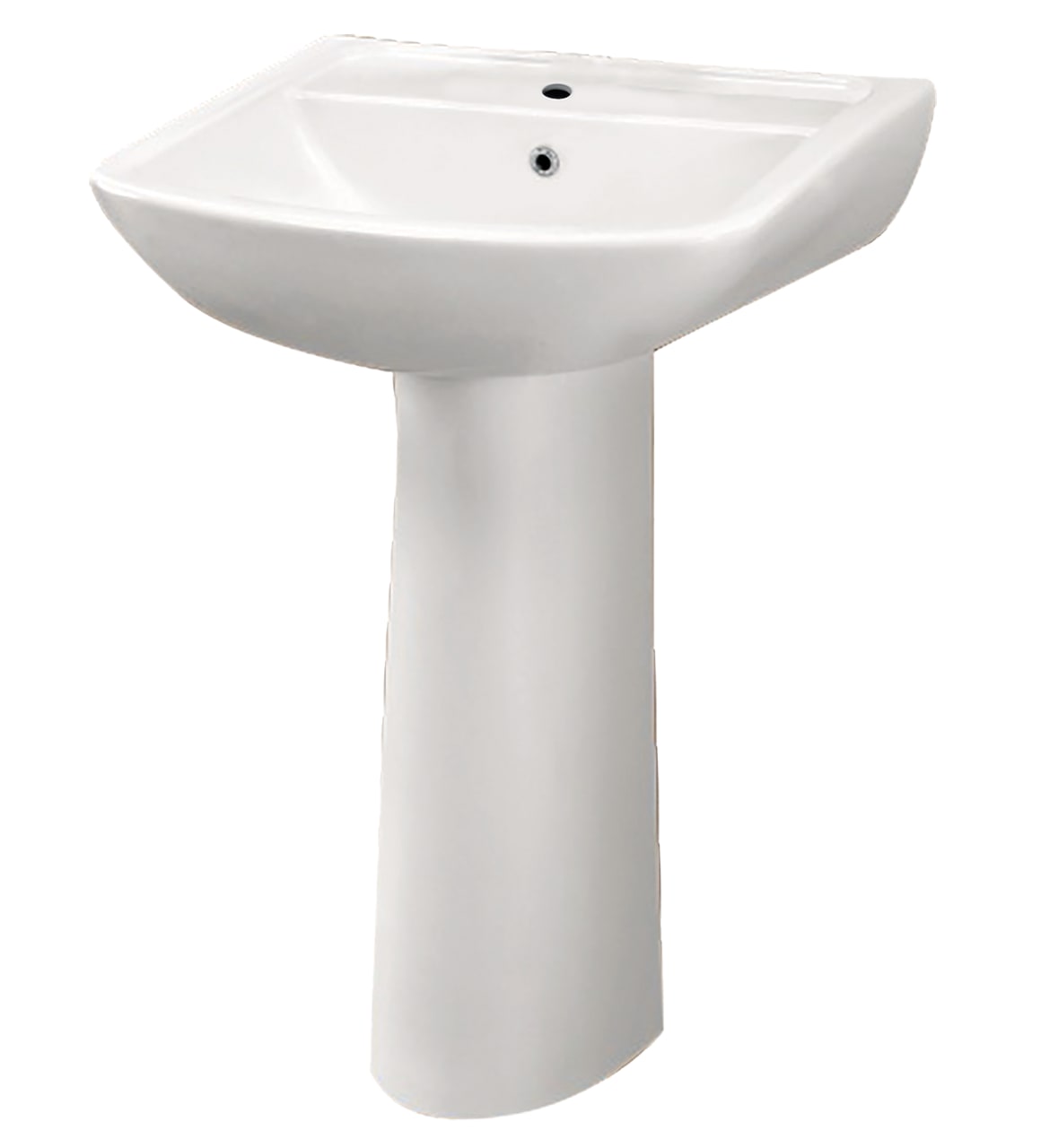 Wall Hung Basin with Full Pedestal WHITE VINTO C898C46 Parryware