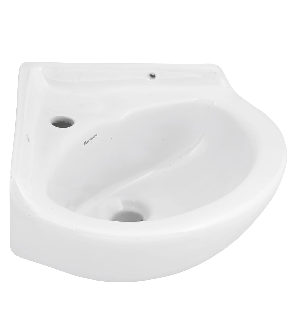 Wall Hung Basin Without Pedestal WHITE CORNER C04081C Parryware