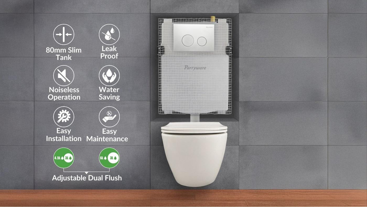 Single Piece WC (C863346) | Parryware